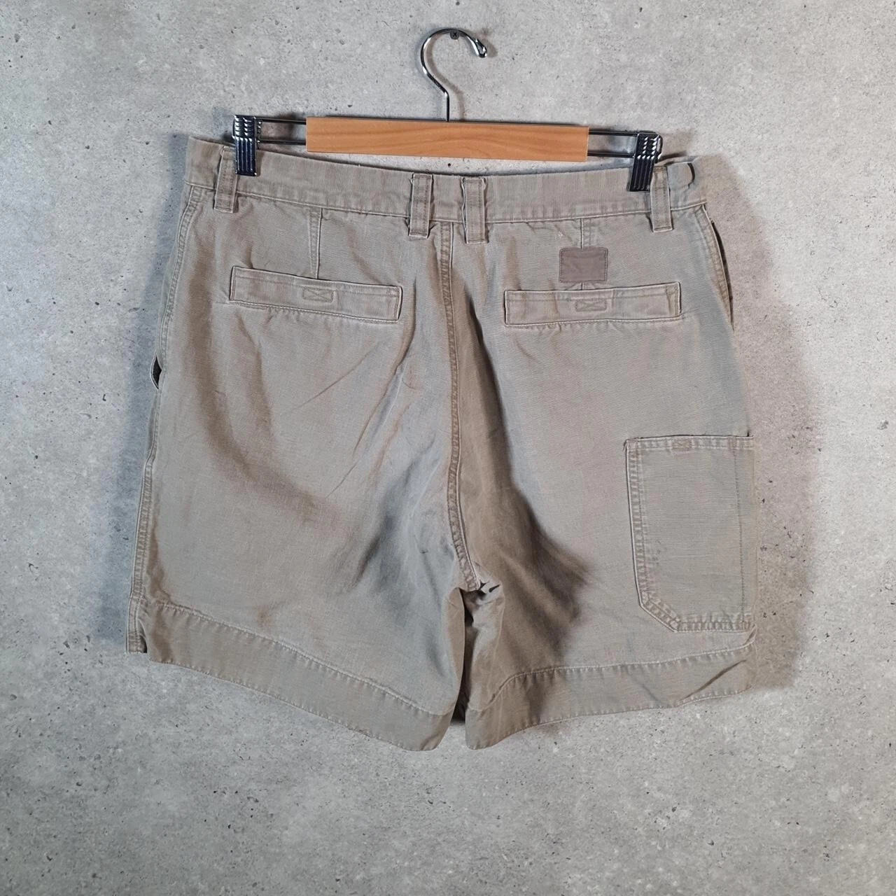 Vintage Columbia Carpenter Shorts Jorts Cargo Men’s W34 Grey Athletic Hiking