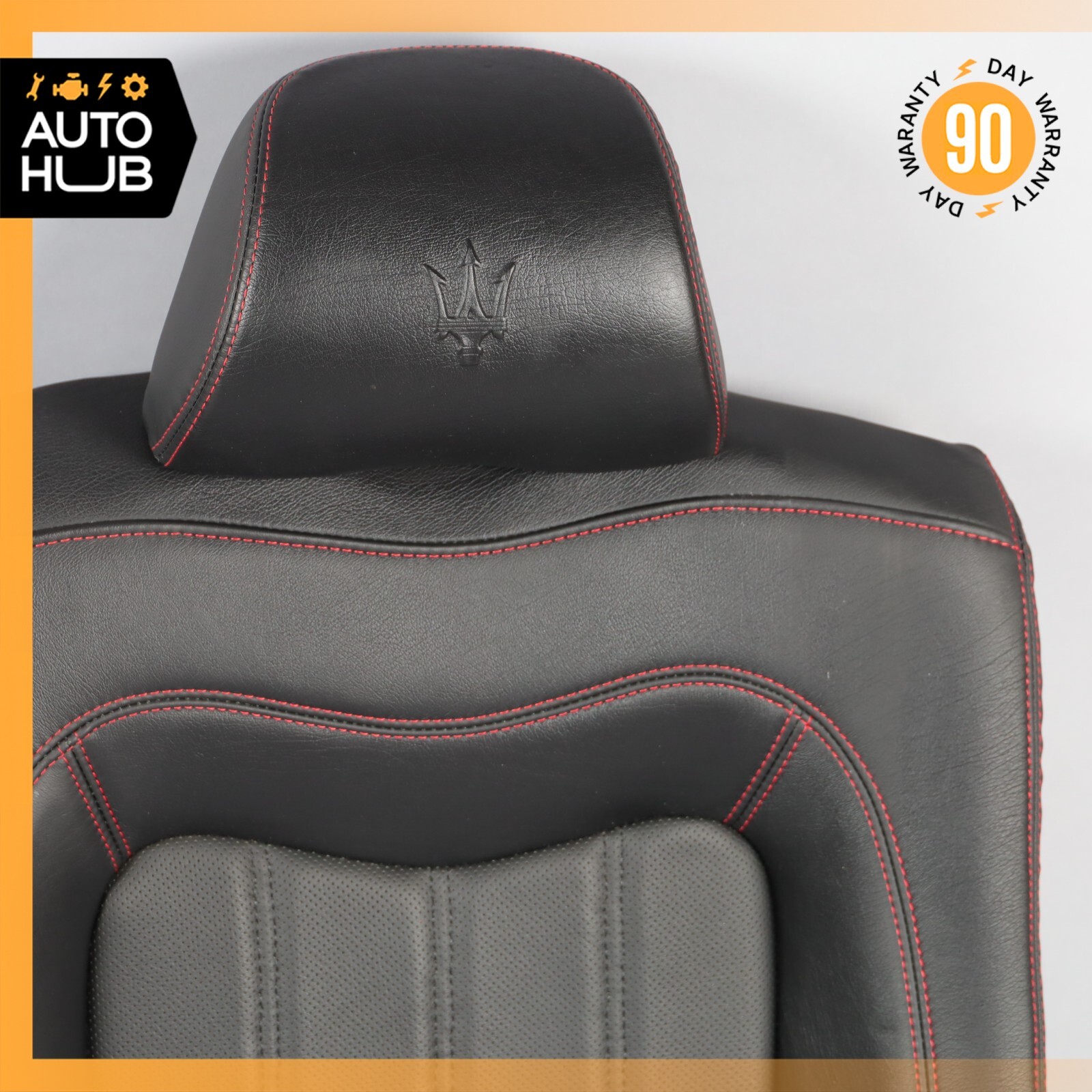 08-12 Maserati GranTurismo M145 Rear Upper Top Seat Cushion Black OEM 61k