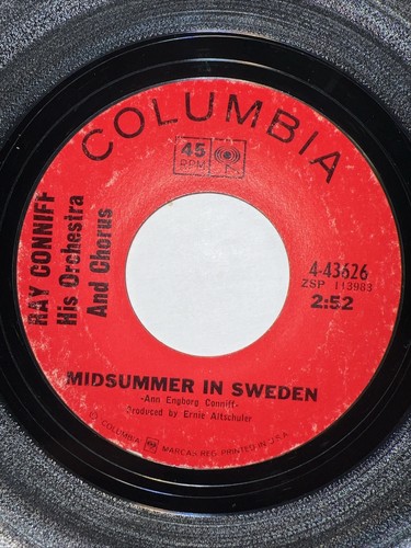 Lot x 3 RAY CONNIFF 45 Somewhere, My Love / Tchaikovsky's First Piano / Oklahoma - Picture 4 of 8