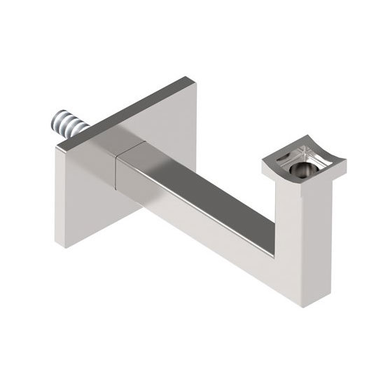 Acero Inox. Soporte Barandilla Anguloso Pasamano Pared Tubo Cuadrado 42,4 /