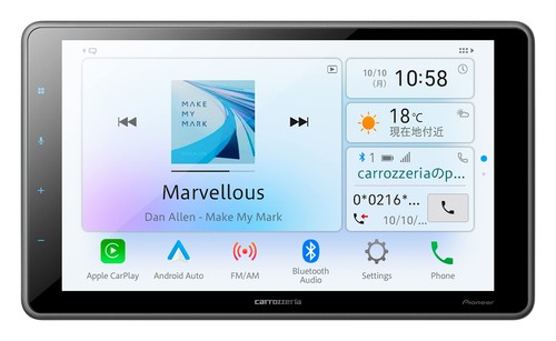 Pioneer Display Audio DMH-SF500 9-inch Floating 1DIN AppleCarPlay Androi