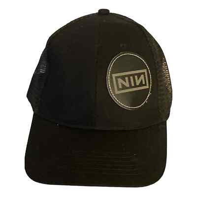 NIN Nine Inch Nails Mesh Trucker Baseball Cap with Black
