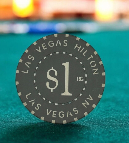 LAS VEGAS HILTON LAS VEGAS NEVADA CASINO $1 CHIP CHEQUE 2003