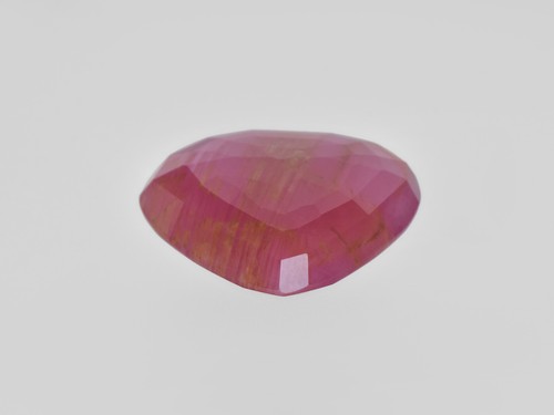 GII Certified GUINEA Ruby 18.04 Cts Natural Untreated Pinkish Red Pear - Picture 4 of 4