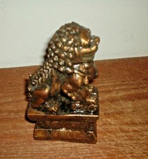 Vintage Celluloid? Chinese Small Fierce Foo Dog 6 inches high