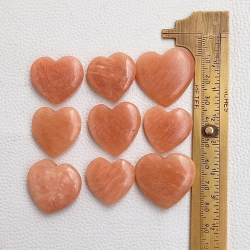 Corazón Melocotón Amazonita Cabujón Suelto Único Piedra Preciosa Natural - Imagen 5 de 5