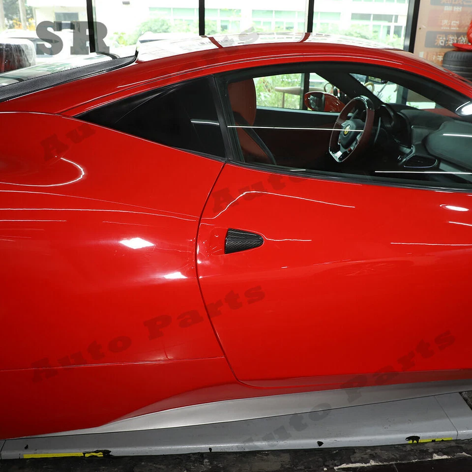 ДЛЯ 11-16 Ferrari 458 настоящее углеродное волокно внешняя ручка украшение дверной ручки - Изображение 3 из 4