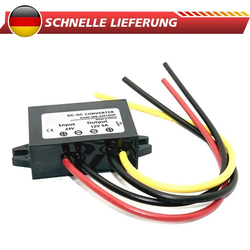 DC/DC Wandler Converter Step Down Senkt Die Spannung von 18-36V DC auf 12V DC