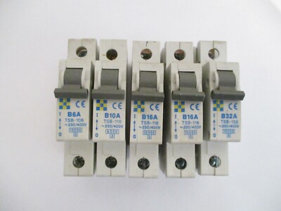 CLIPSAL TSB SORTIMENT B6 B16 B32 B40 6KA EINPOLIGE MCB SCHUTZSCHALTER