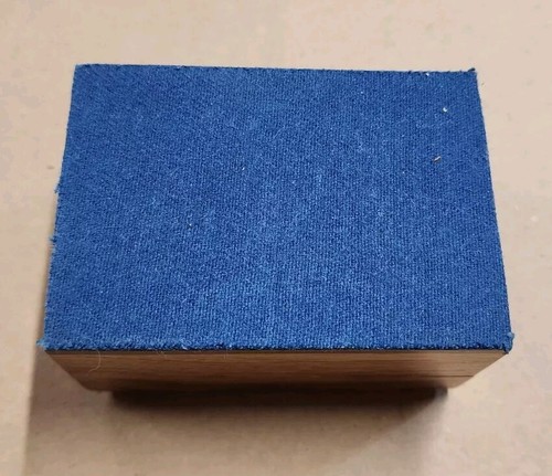 Vintage 3.25 in Wooden Annabella Trinket Box Handcrafted in Caribbean Eve Foster - Picture 4 of 7