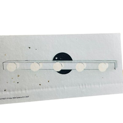 Ikea Musik Bathroom Vanity Light Fixture Make Up Lamp 5 Bulb Chrome 24'' Strip