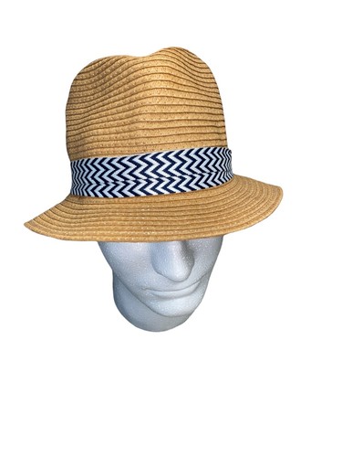 Light Weight Straw Fedora Hat Soft Cool 