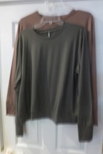 Lukka Lux Ladies XL Long Sleeve Active Top 2 Pack Relaxed Fit NWOT