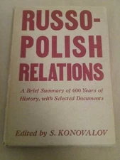 Russo-Polish Relations Edited By S. Konovalov
