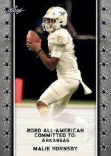 25-Ct Lot Malik Hornsby 2020 Leaf US Army All-American Rookies RCs Arkansas SP