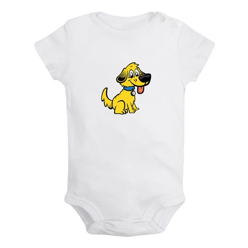 Lovely Cartoon Dog Print Baby Bodysuits Newborn Rompers Infant Jumpsuits Outfits - Foto 7 di 72