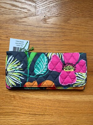 Vera Bradley Trifold Wallet Jazzy Blooms NWT