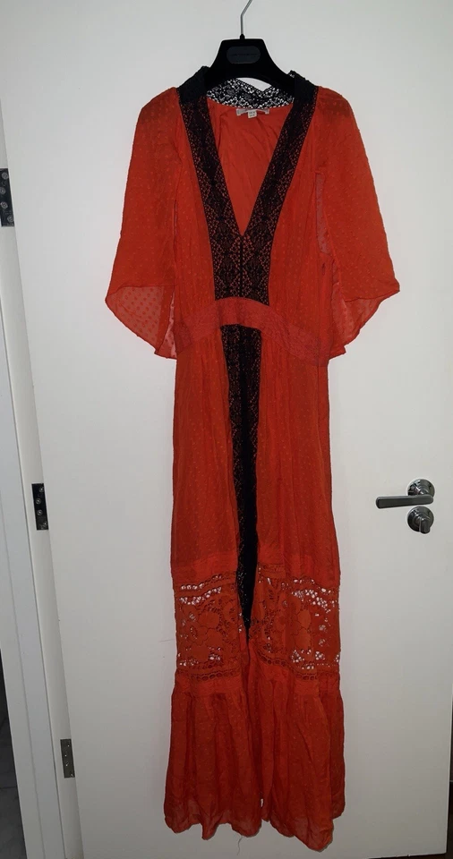 Maxi Vestido Temperley London Rojo 12UK Foto 3 de 4