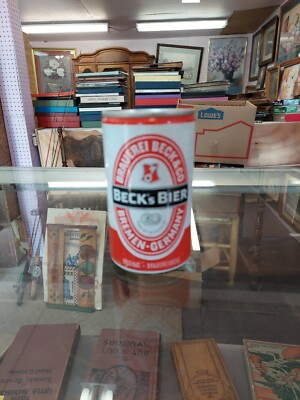 VINTAGE BECKS BIER 12oz ALUMINUM PULL TAB BEER CAN GERMANY
