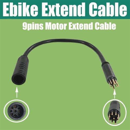 60/130/160 cm 9 pines bicicleta eléctrica hembra a macho cable de extensión del motor 2023 SP - Imagen 11 de 14