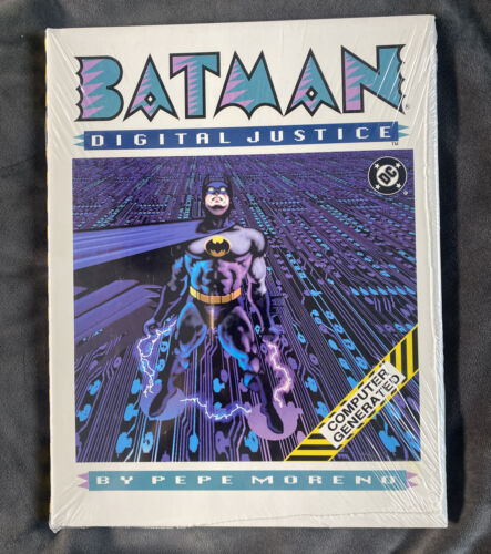 Roman graphique à couverture rigide Batman Digital Justice (1990 DC Comics) scellé  - Photo 1 sur 2
