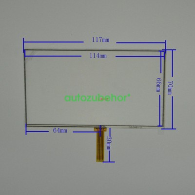 5PCS small 5 inch touch screen handwriting screen 117*70 with   5 inch #W1