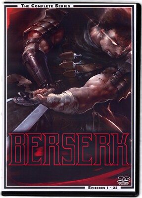 1997 Berserk Episodes 1 - 25 The Complete Series English Dubbed on 3 DVDs Anime