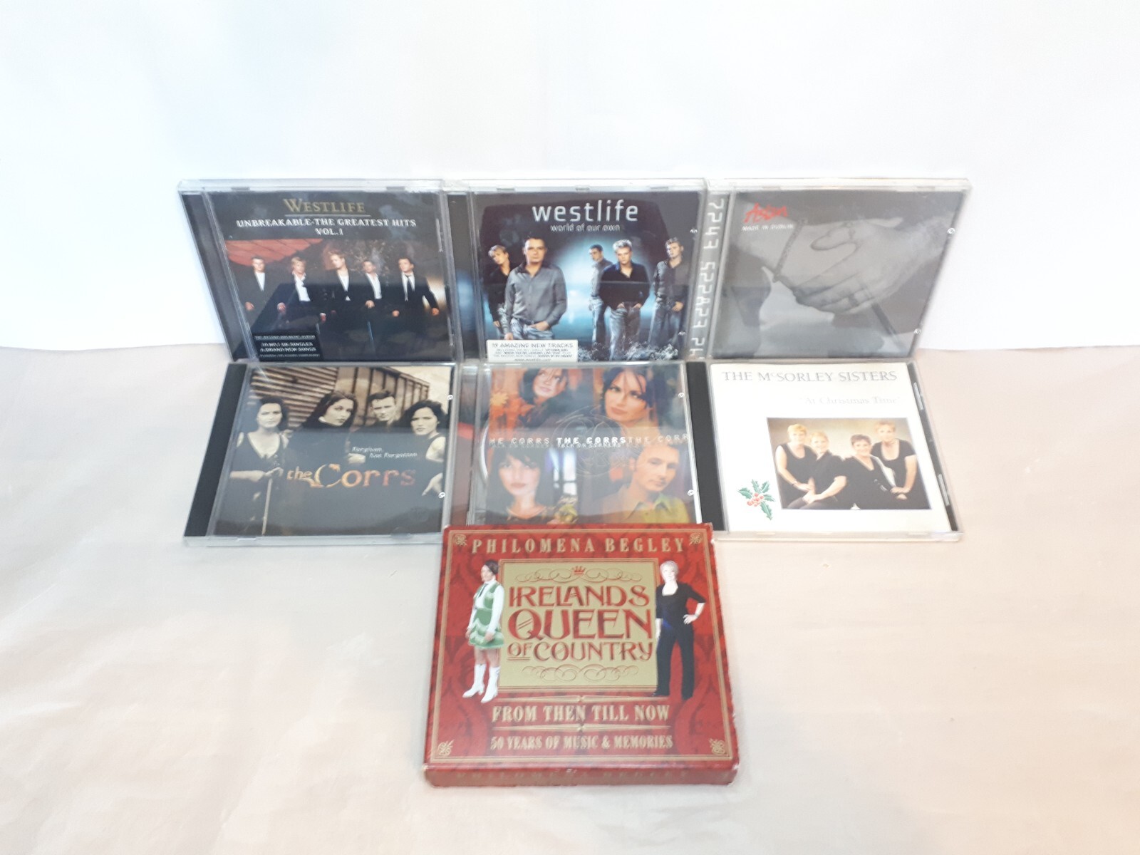 Irish Singers Music Album CD Bundle - The Corrs, Westlife, Philomena Begley - VG
