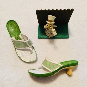 clarks green heels