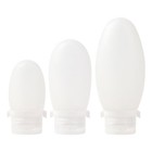 BESTYASH 3er Set Silikon Reiseflaschen - Nachfüllbar Für Duschgel & Shampoo