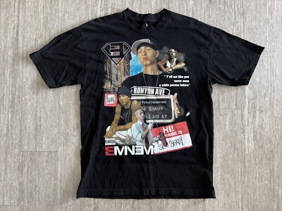 Eminem Slim Shady Graphic Print Tee By Tapped In - Size Large - Pre-Owned - Used