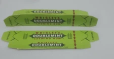 Vintage Wrigley's Doublemint Chewing Gum Dummy Display Box Lot of 2