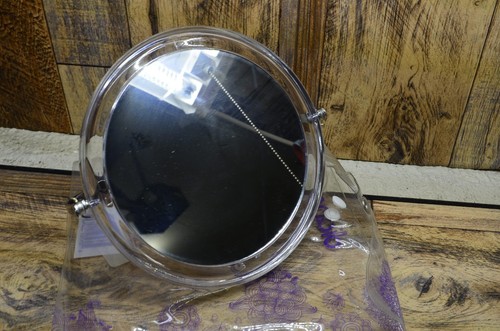 Espejo de maquillaje de dos caras con soporte - 1X y 3X aumento de doble cara - Lig... - Imagen 1 de 5