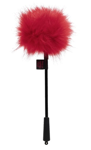 Solleticatore con Pom Pom di Morbide Piume Rosse Fifty Shades of Grey Bondage - Imagen 2 de 5