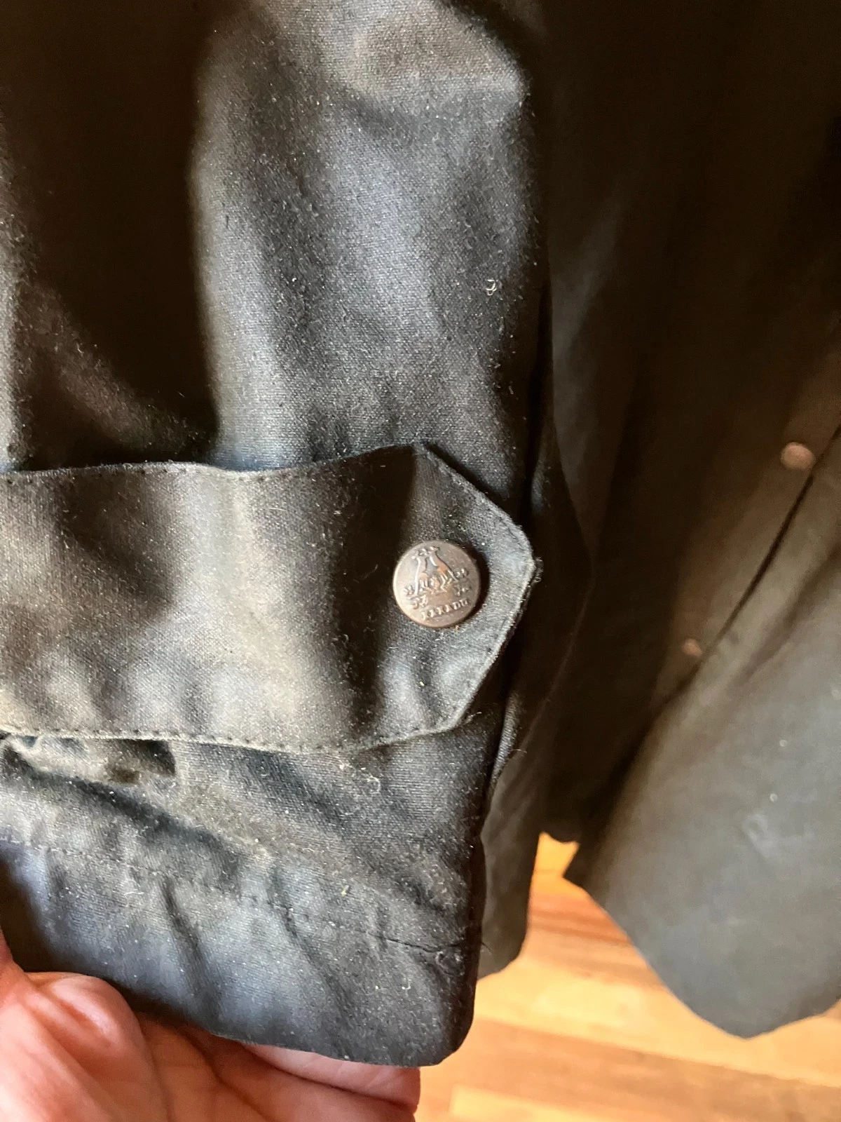 Kakadu Traders Mens Cotton Oilskin Duster Size Lg Drover Rain Coat Australia image 7