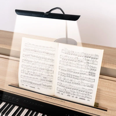 LED Piano Leuchte Dimmer Touch Sensor Klavier Lampe Tisch Licht warmweiß Schwarz - Bild 1 von 4