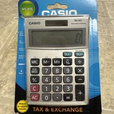 Casio MS-80S Basic Calculator with Two-Way Power, Solar, New in package.