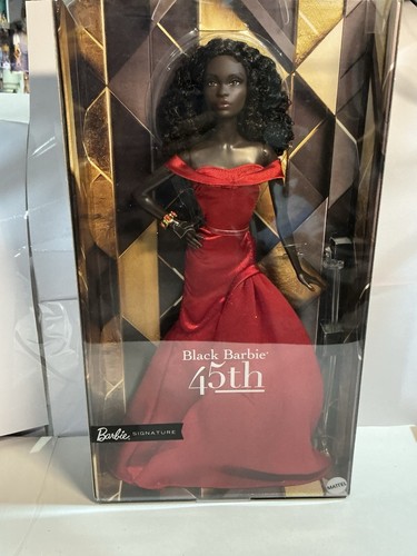 Mattel Barbie Signature Black Barbie 45th Anniversary By Kitty Black Perkins NIB - Picture 1 of 5