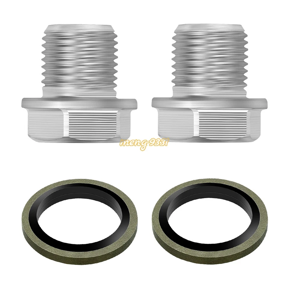 Tapones de drenaje de aceite 2 piezas para Suzuki Intruder 700 750 1400 Madura 1200 Quadrunner 230 Foto 2 de 4