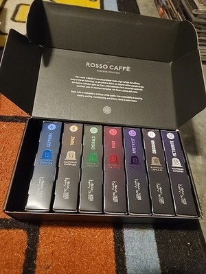 Rosso Caffe Reserve Edition Capsules, 70 Pods, Variety of Flavors & Intensity