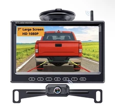 AMTIFO 7" Wireless Backup Camera - 1080P HD Truck Monitor A19