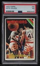 1975-76 Topps Jamaal Wilkes (Keith on Card) #50 PSA 7 HOF uk2