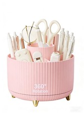 Pencil Pen Holder 5 Slots 360 Degree Rotating Pen Organizers for Desk Desktop...