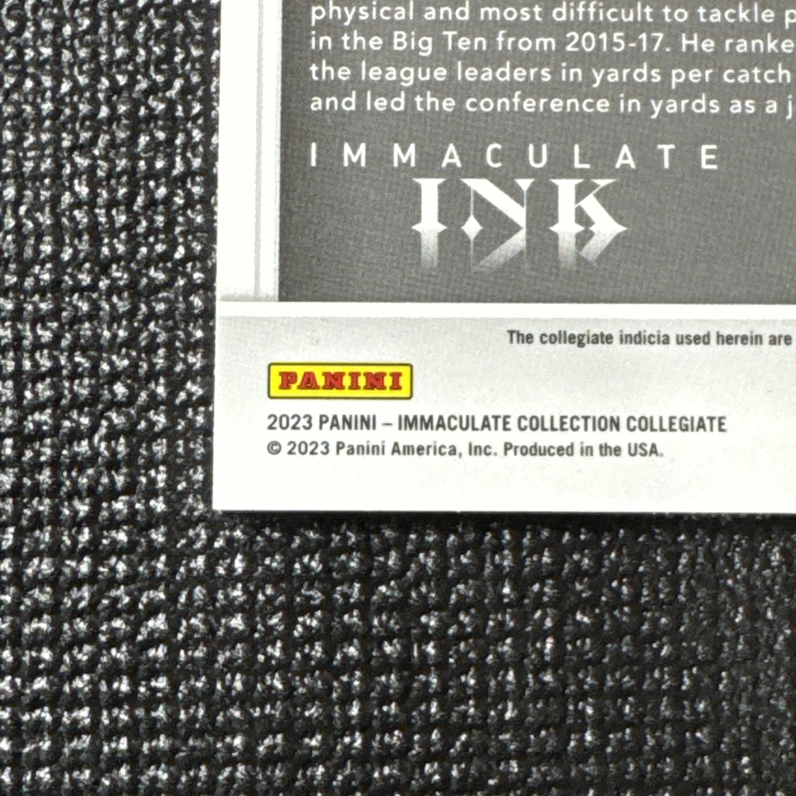 2023 Panini Immaculate Collegiate Immaculate Ink BLUE DJ MOORE Auto /49 Maryland view 7