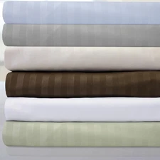 Sweet Home Collection 6 Piece Embossed Dobby Stripe Sheet