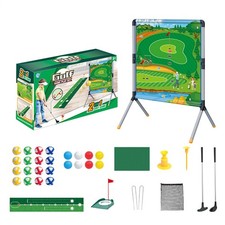 Golf Chipping Game, Golf Battle Game with Hitting Mat for Kids Adults Indoor