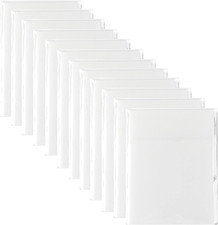 600 Pcs Transparent Sticky Notes Pad, 12 Packs Clear Sticky Notes for Books Mess