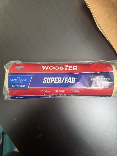 Pack of 12 - Wooster Genuine 9" Super/Fab 1/2" Nap Roller Cover - R240-9