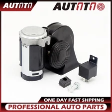 12V/24V 125DB Super Loud Electric Compact Dualtone Air Horn for Motorcycle Car