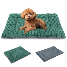 BVAGSS Reversible Dog Crate Pad Memory Foam Pet Bed Mat, Warm Kennel Mattress